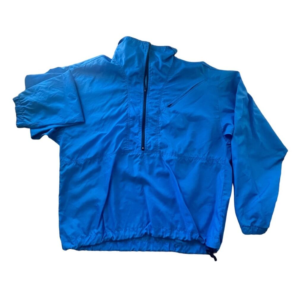 VTG SKYR Jacket Womens M Medium Blue Windbreaker Lightweight Half Zip Pullover